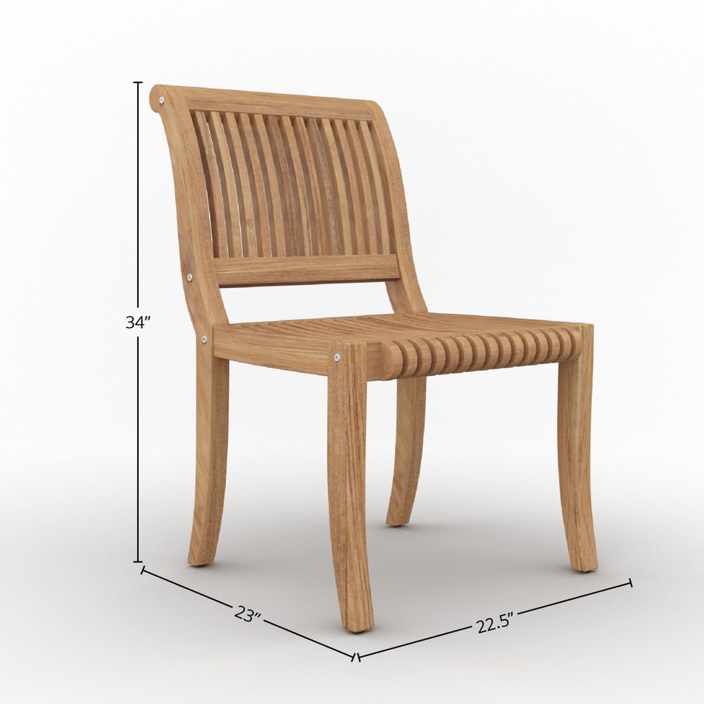 Clement Teak Outdoor Dining Chair Chairs