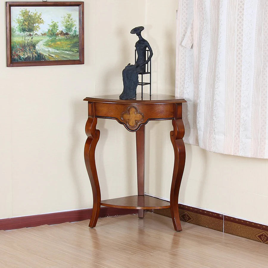Corner Table - Cherry Finish by All Things Cedar Storage Benches