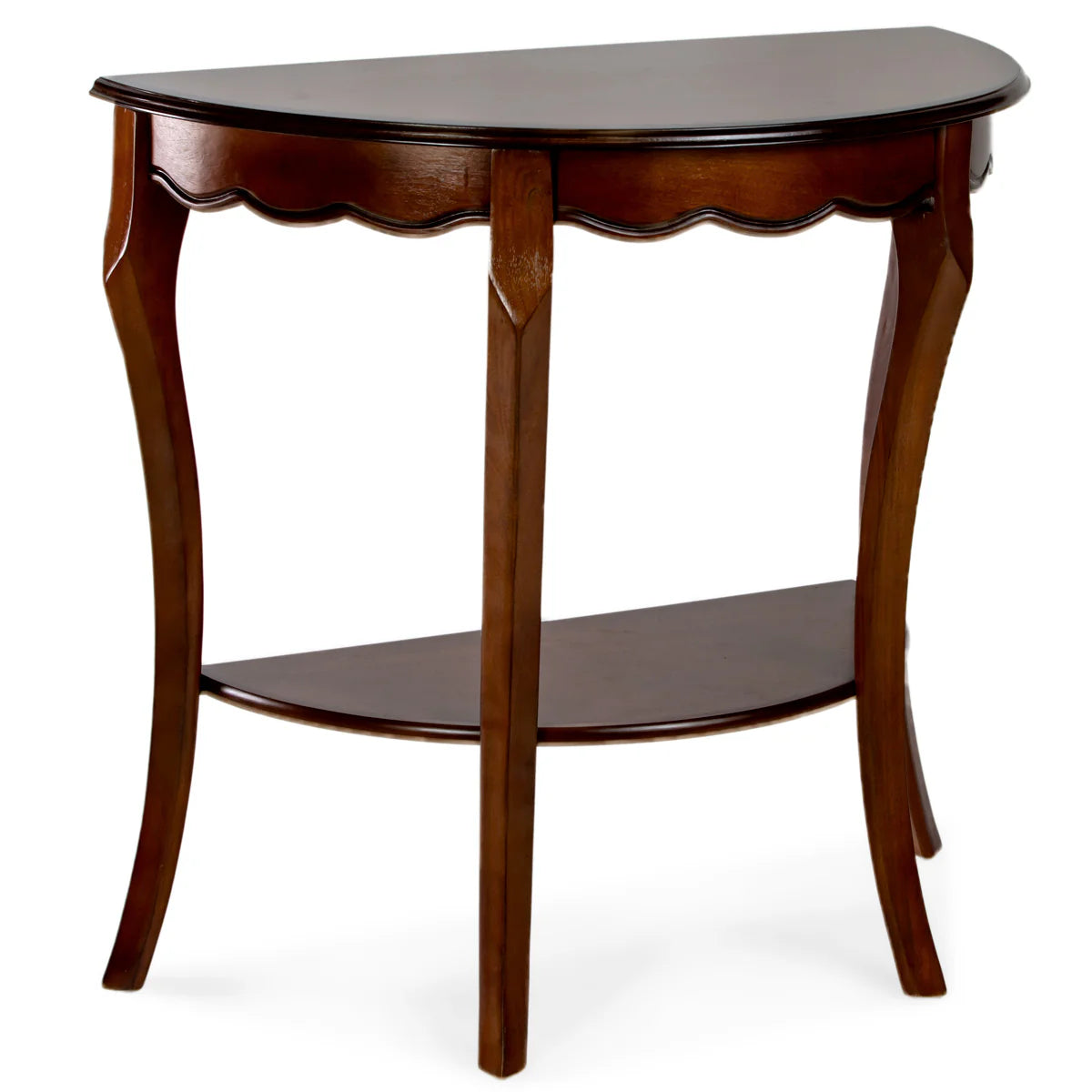Half Moon Console Table (Cherry Finish) by All Things Cedar Storage Benches