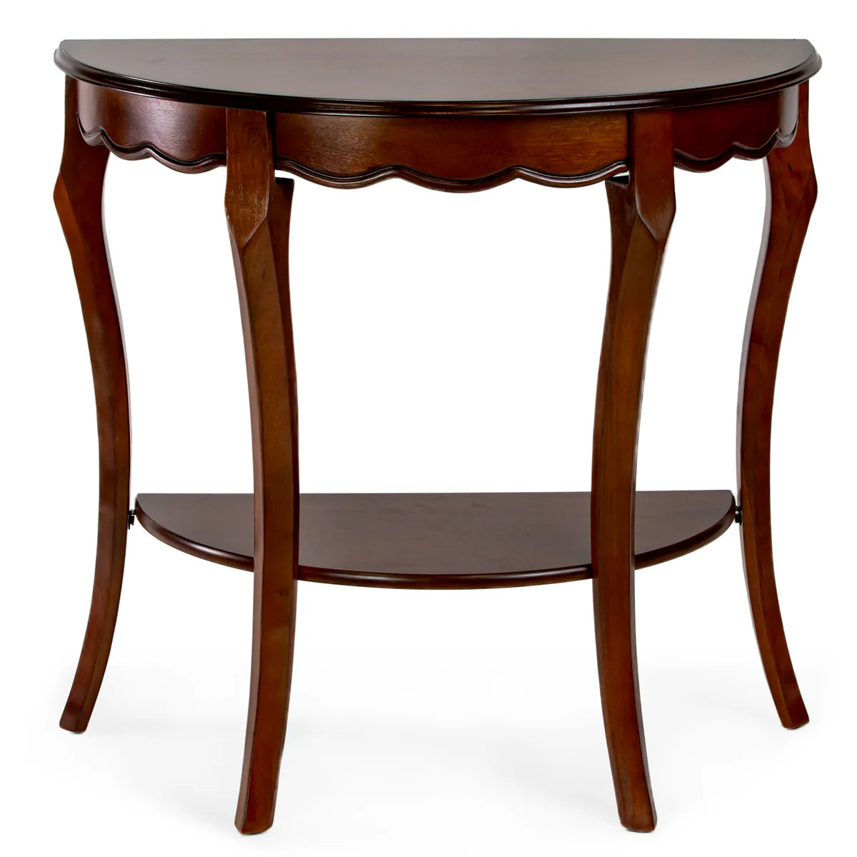 Half Moon Console Table (Cherry Finish) by All Things Cedar Storage Benches