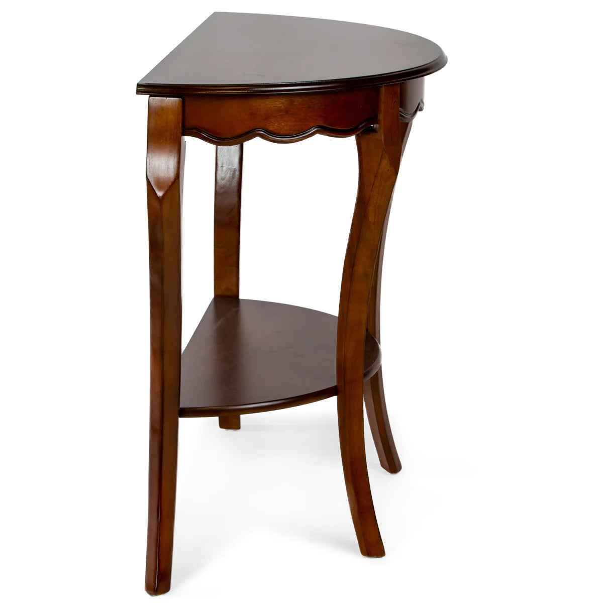 Half Moon Console Table (Cherry Finish) by All Things Cedar Storage Benches