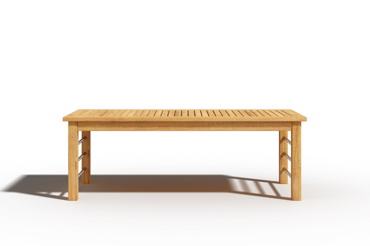 Leon Rectangular Teak Outdoor Coffee Table Outdoor Table