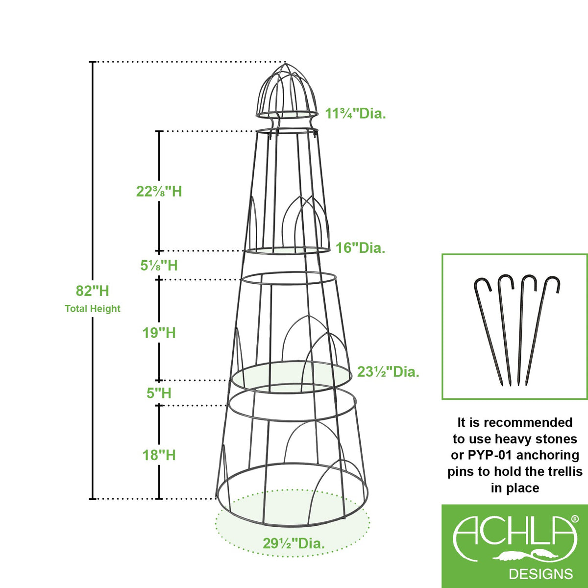 Lighthouse Pylon by Achla Designs Flower Box Brackets