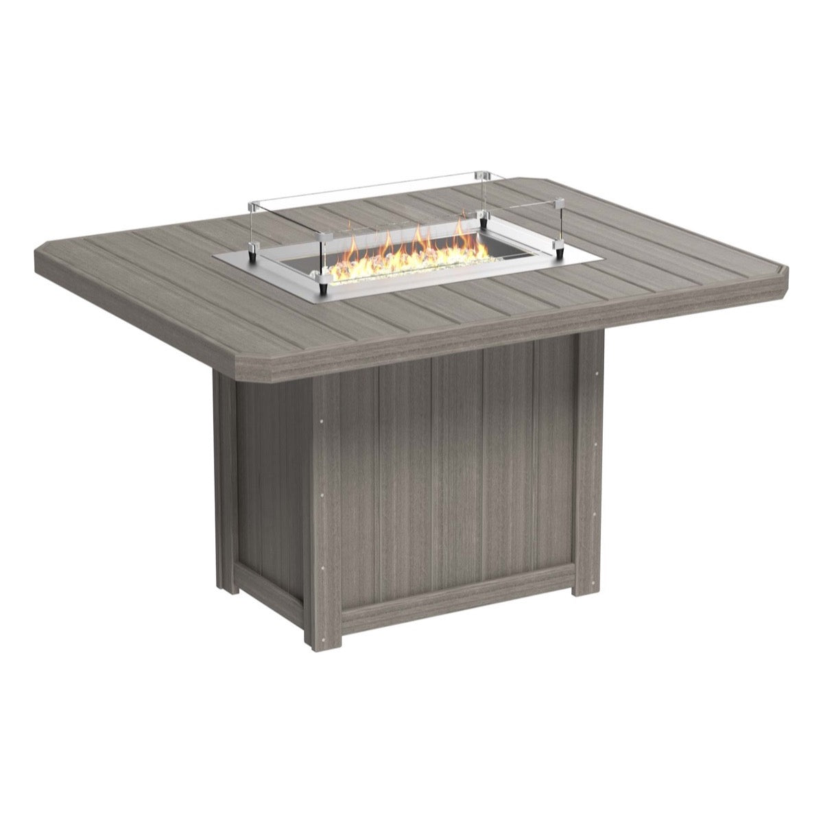 Lumin 62&quot; Outdoor Rectangular Fire Table by LuxCraft Outdoor Table