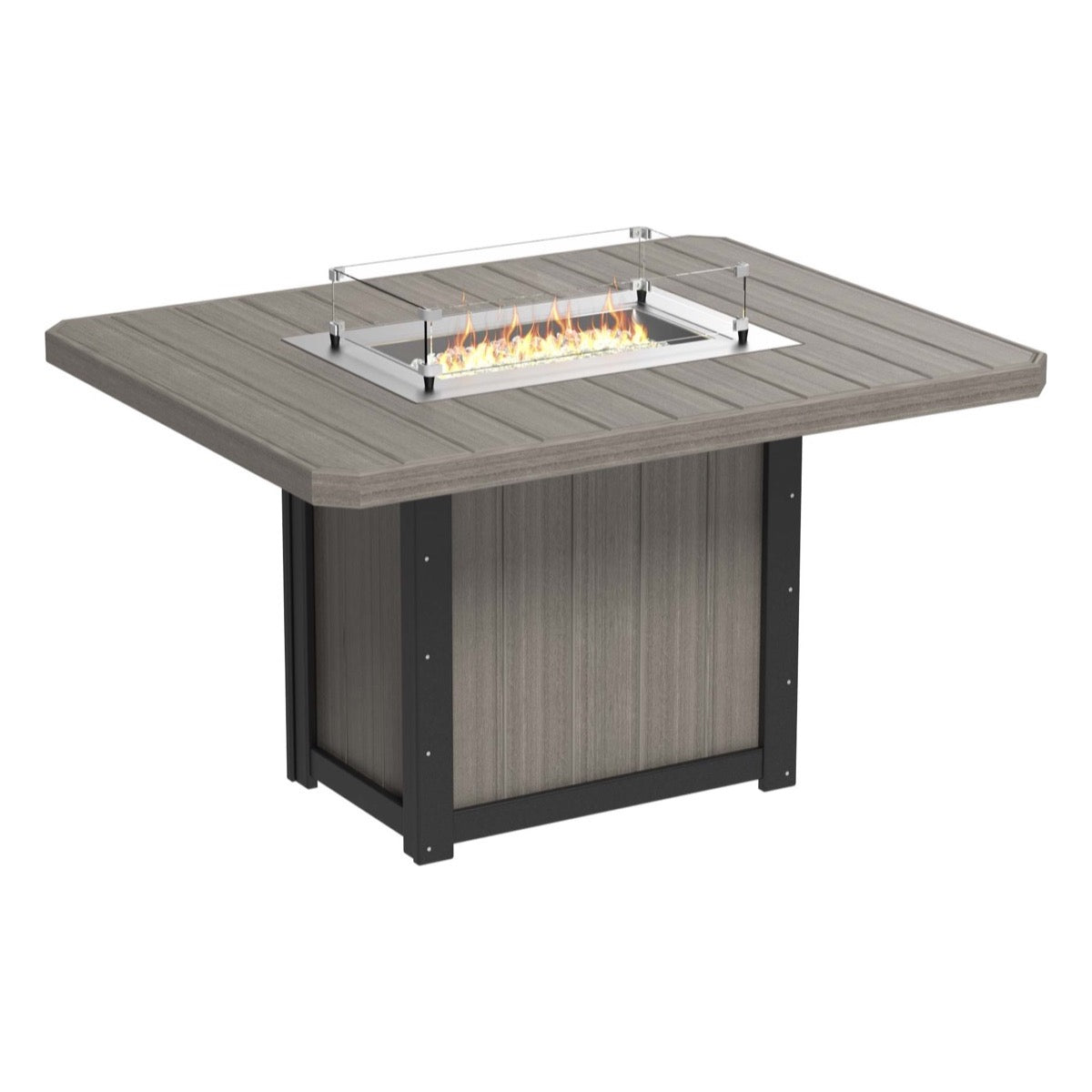 Lumin 62&quot; Outdoor Rectangular Fire Table by LuxCraft Outdoor Table
