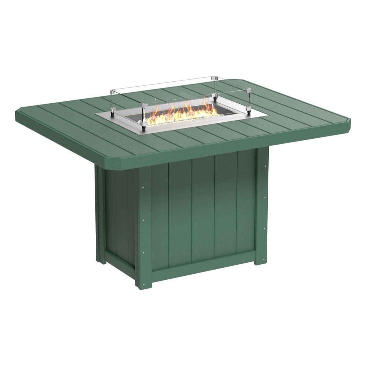 Lumin 62&quot; Outdoor Rectangular Fire Table by LuxCraft Outdoor Table