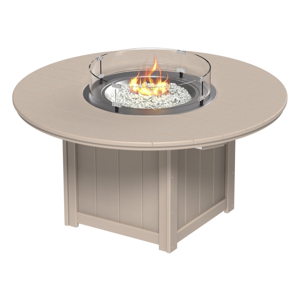 Lumin Fire Table 60&quot; Round by LuxCraft Outdoor Table