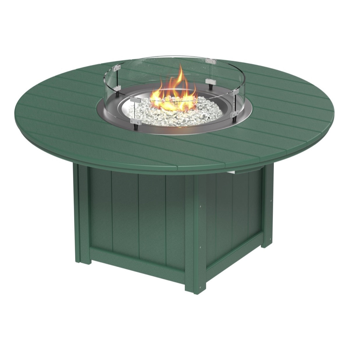 Lumin Fire Table 60&quot; Round by LuxCraft Outdoor Table
