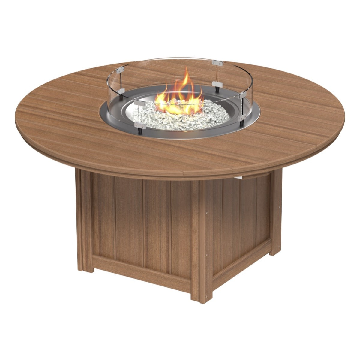 Lumin Fire Table 60&quot; Round by LuxCraft Outdoor Table