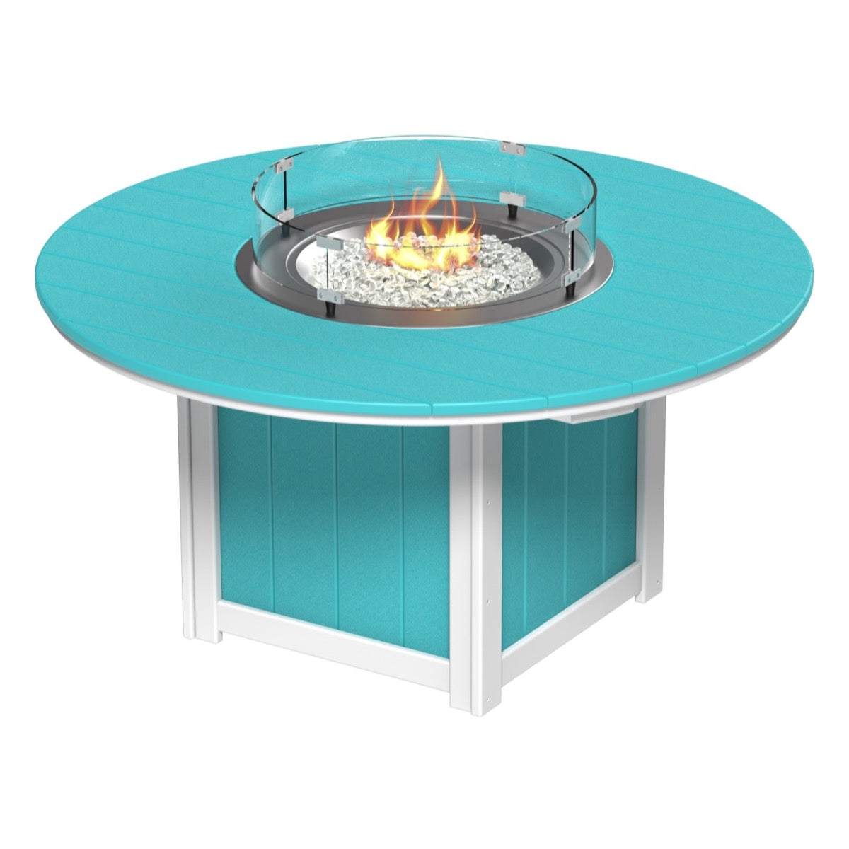 Lumin Fire Table 60&quot; Round by LuxCraft Outdoor Table