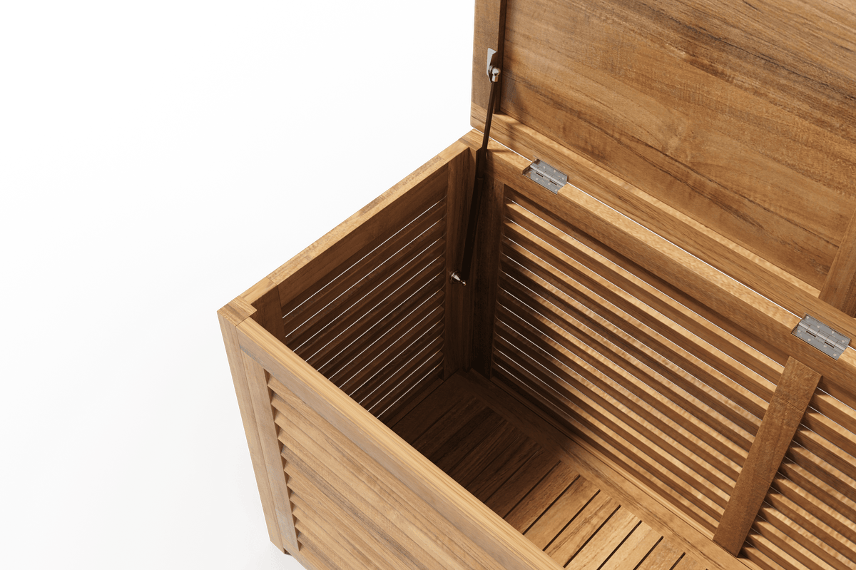 Martha Teak Outdoor Storage Cushion Box Storage Box