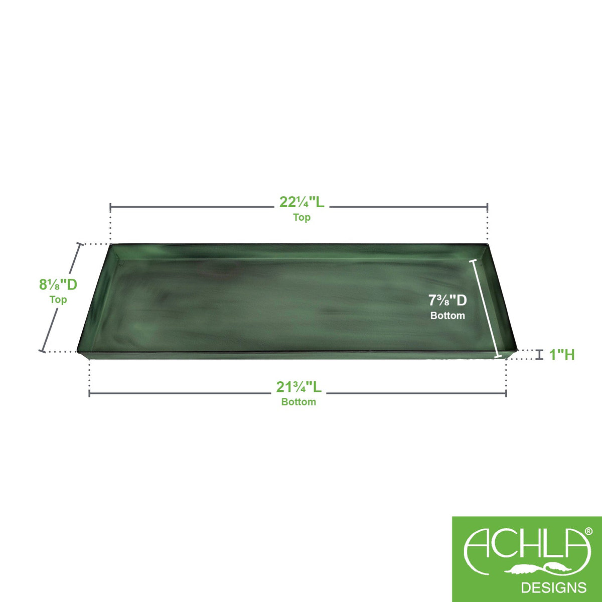 Medium Flower Box Tray, Pack of 2 by Achla Designs Flower Box Brackets