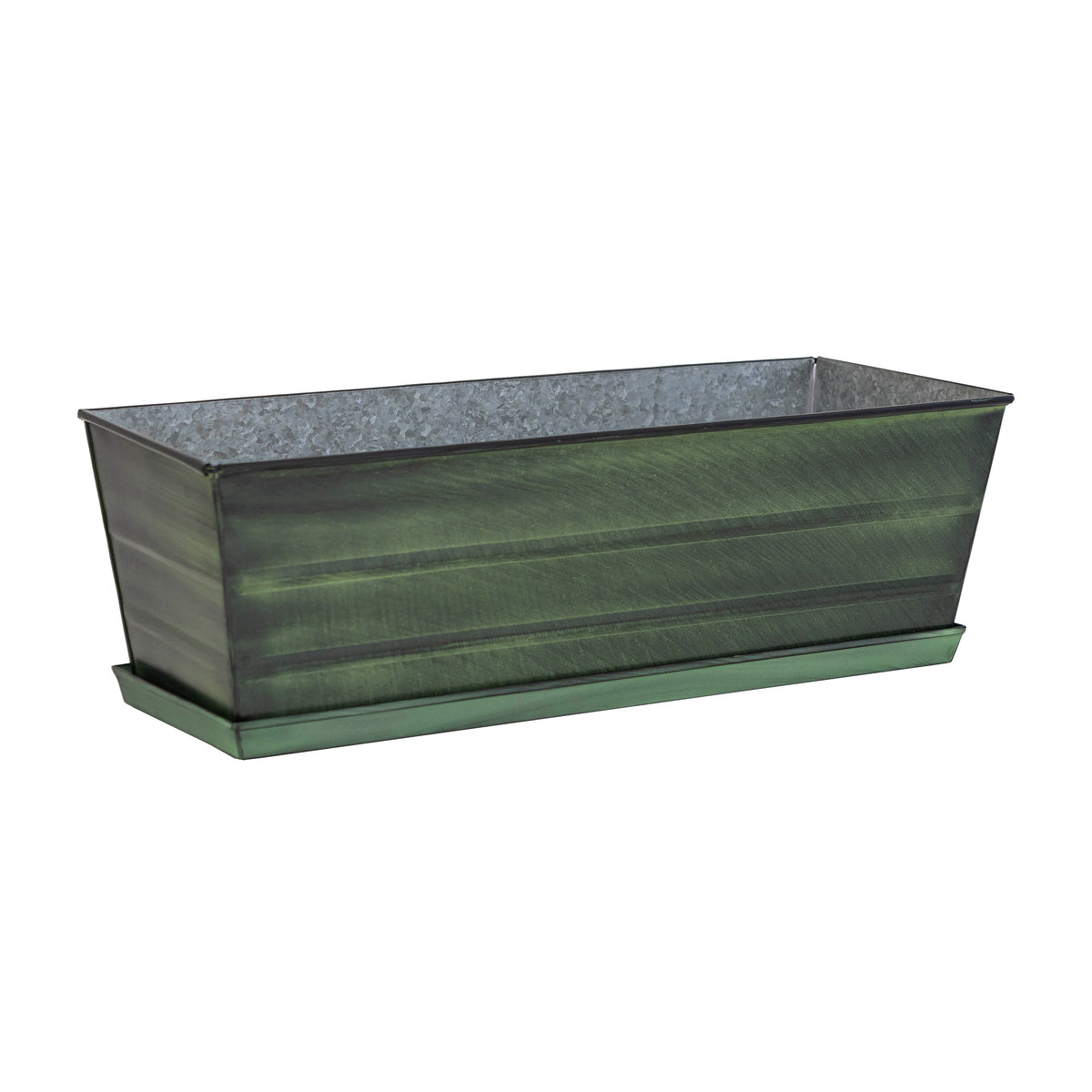 Medium Green Flower Box Tray Kit by Achla Design Flower Box Brackets