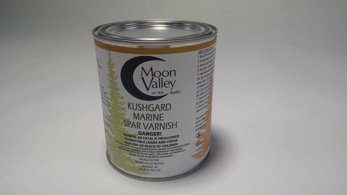 Moon Valley Spar Varnish and Ambered Oil Stain - Quart and Case (4 Quarts) Paint And Stains