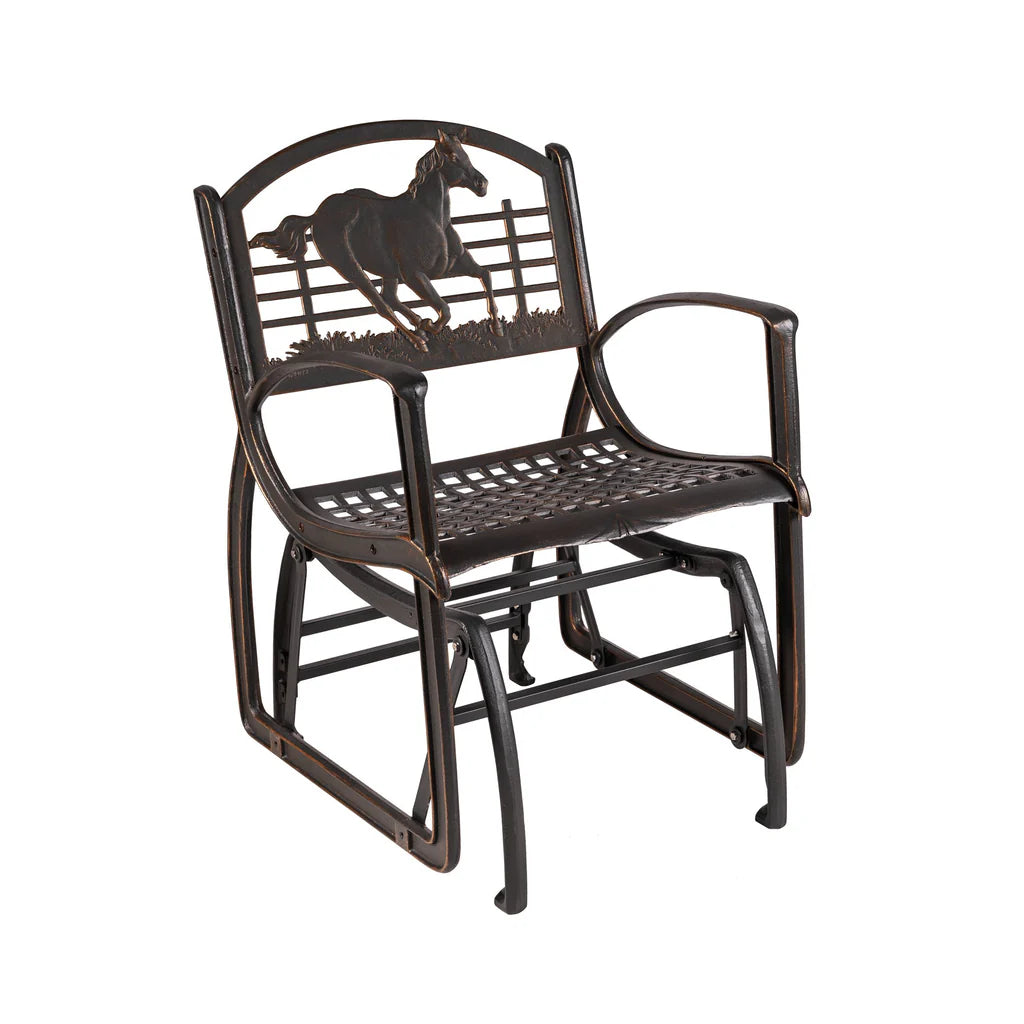 Outdoor Running Horse Glider Chair outdoor furniture