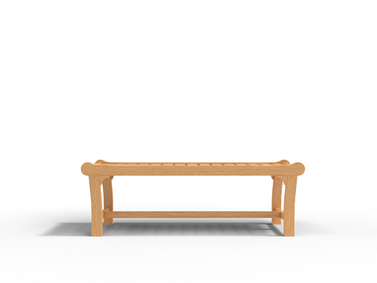 Parc 2-Person Teak Outdoor Backless Bench Outdoor Chair