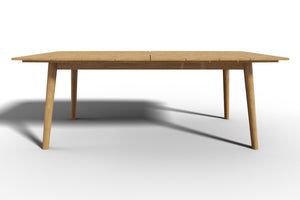 Plaisance Rectangular Teak Outdoor Dining Table with Umbrella Hole Outdoor Table