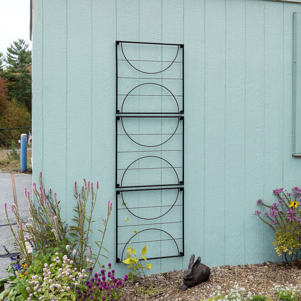 Quilt Block-Circles Wall Trellis Panels (3 panels) &amp; Diagonals Wall Trellis Panels (4 panels) Trellis