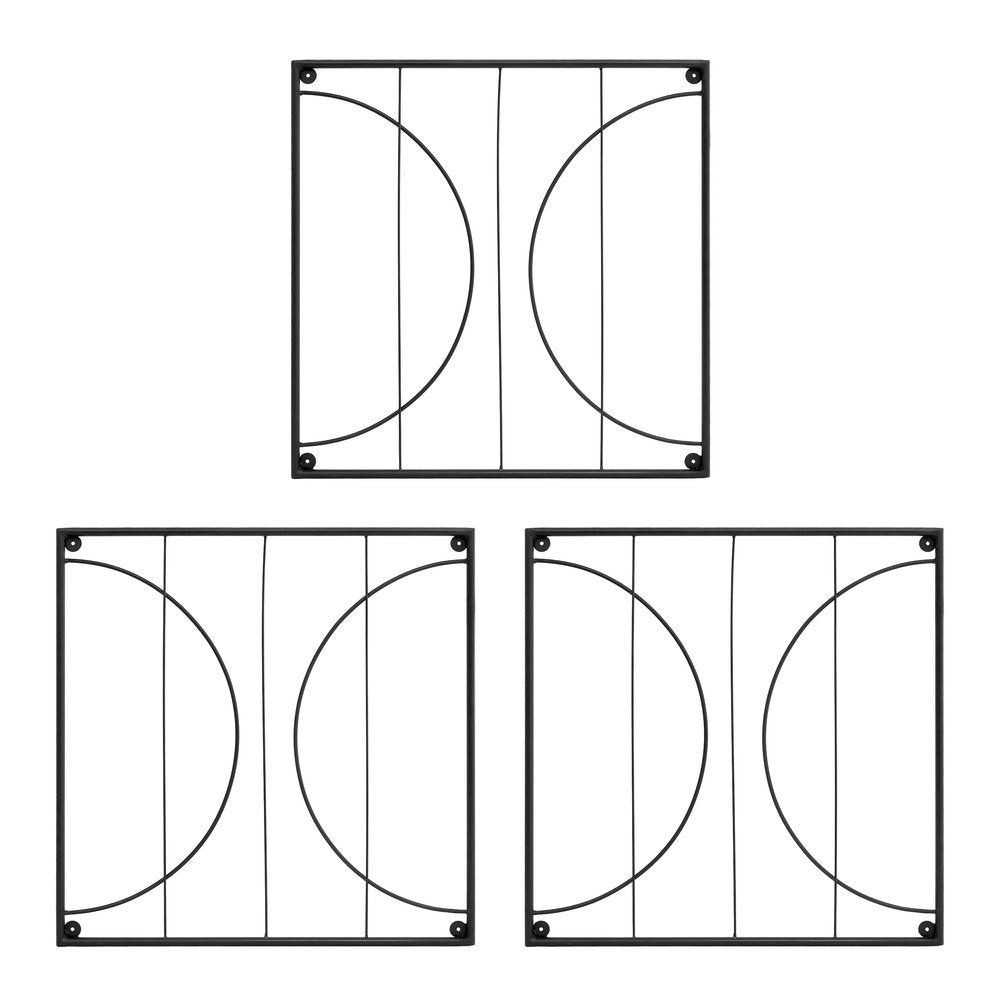 Quilt Block-Circles Wall Trellis Panels (3 panels) &amp; Diagonals Wall Trellis Panels (4 panels) Trellis