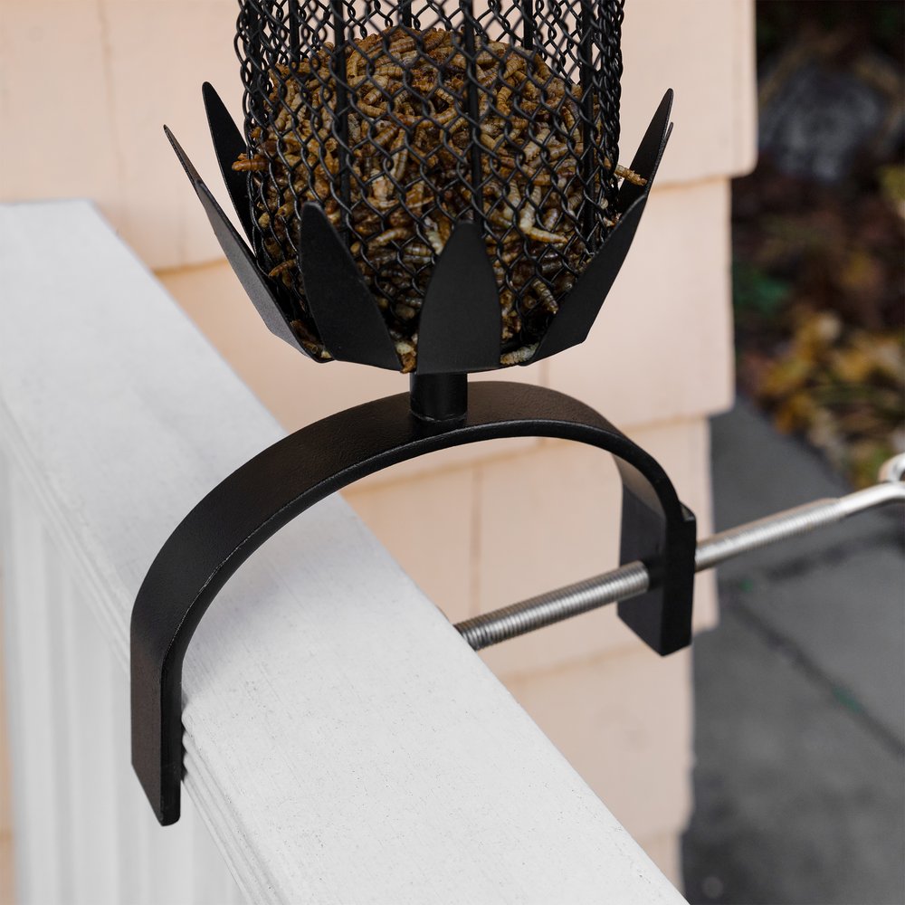 Railing Pineapple Feeder by Achla Designs Birdbath