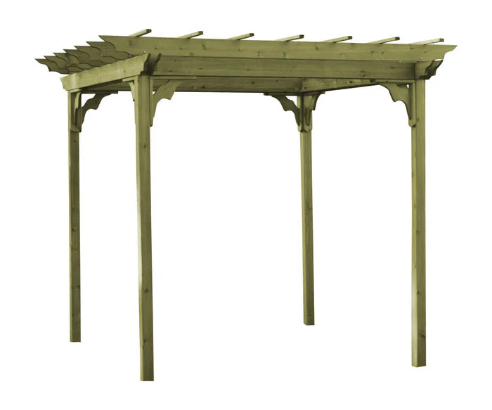Regallion 6x8 Pergola, 8x8 Pergola and 8x10 Pergola W/Swing Hangars  Garden Bench
