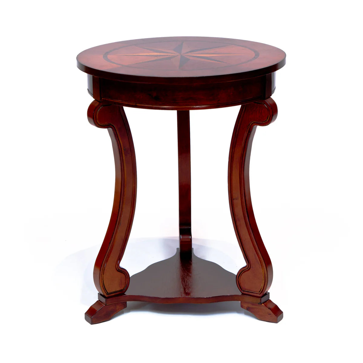 Round Pub Table by All Things Cedar Storage Benches