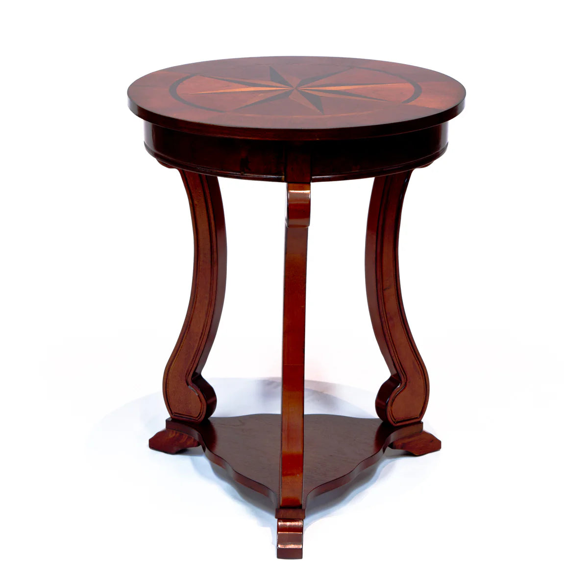 Round Pub Table by All Things Cedar Storage Benches