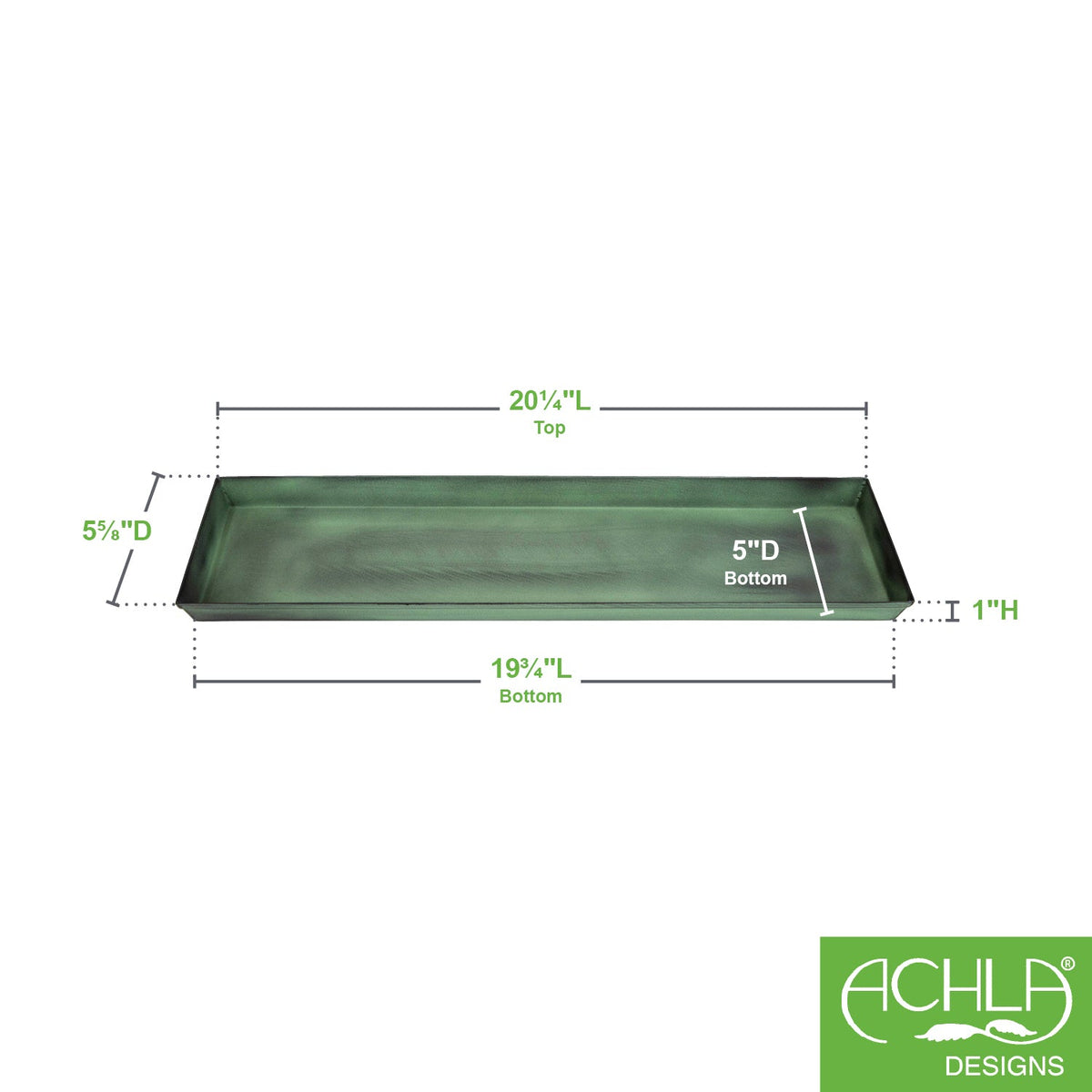 Small Flower Box Tray, Pack of 2 by Achla Designs Flower Box Brackets