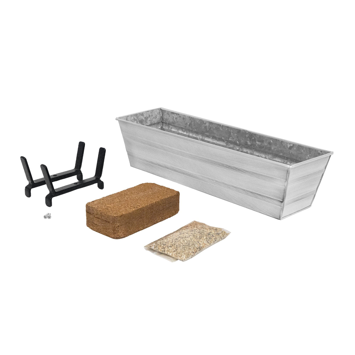 The Bloom Box Garden Growing Kits with Brackets for 2 x 6 Railings Flower Box Brackets