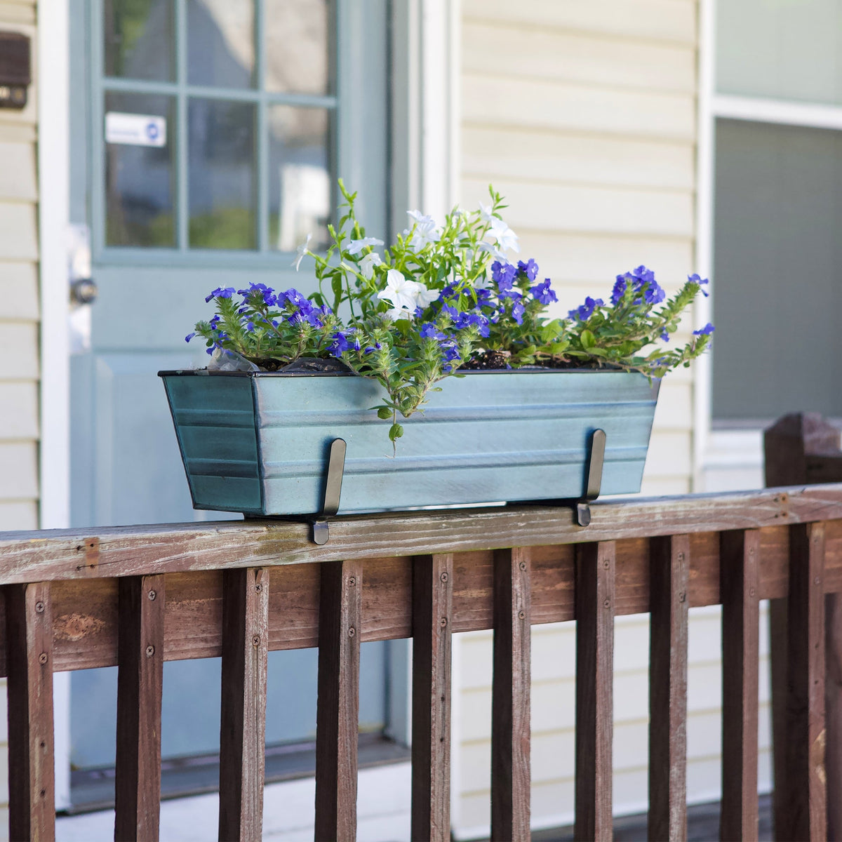 The Bloom Box Garden Growing Kits with Brackets for 2 x 6 Railings Flower Box Brackets