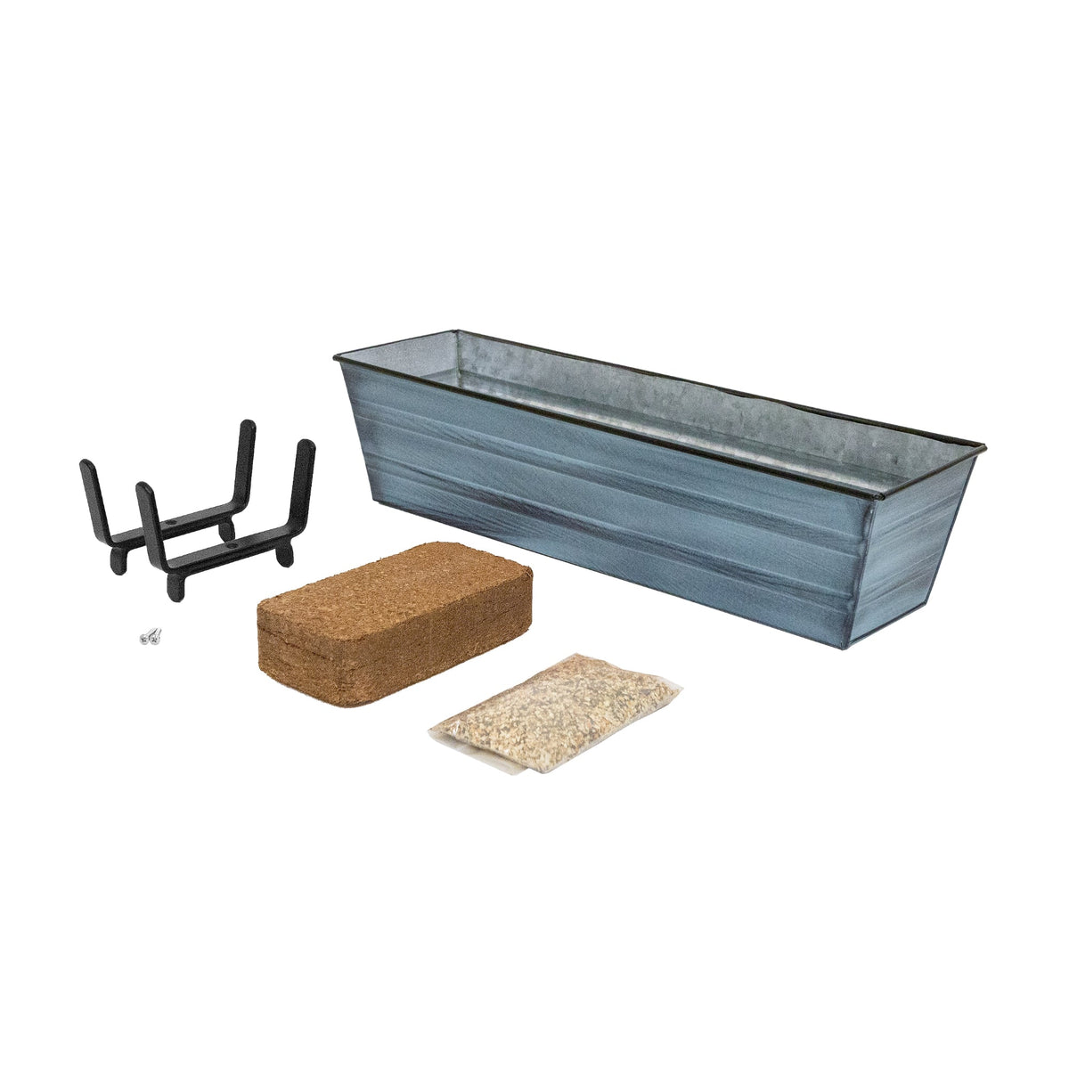 The Bloom Box Garden Growing Kits with Brackets for 2 x 6 Railings Flower Box Brackets