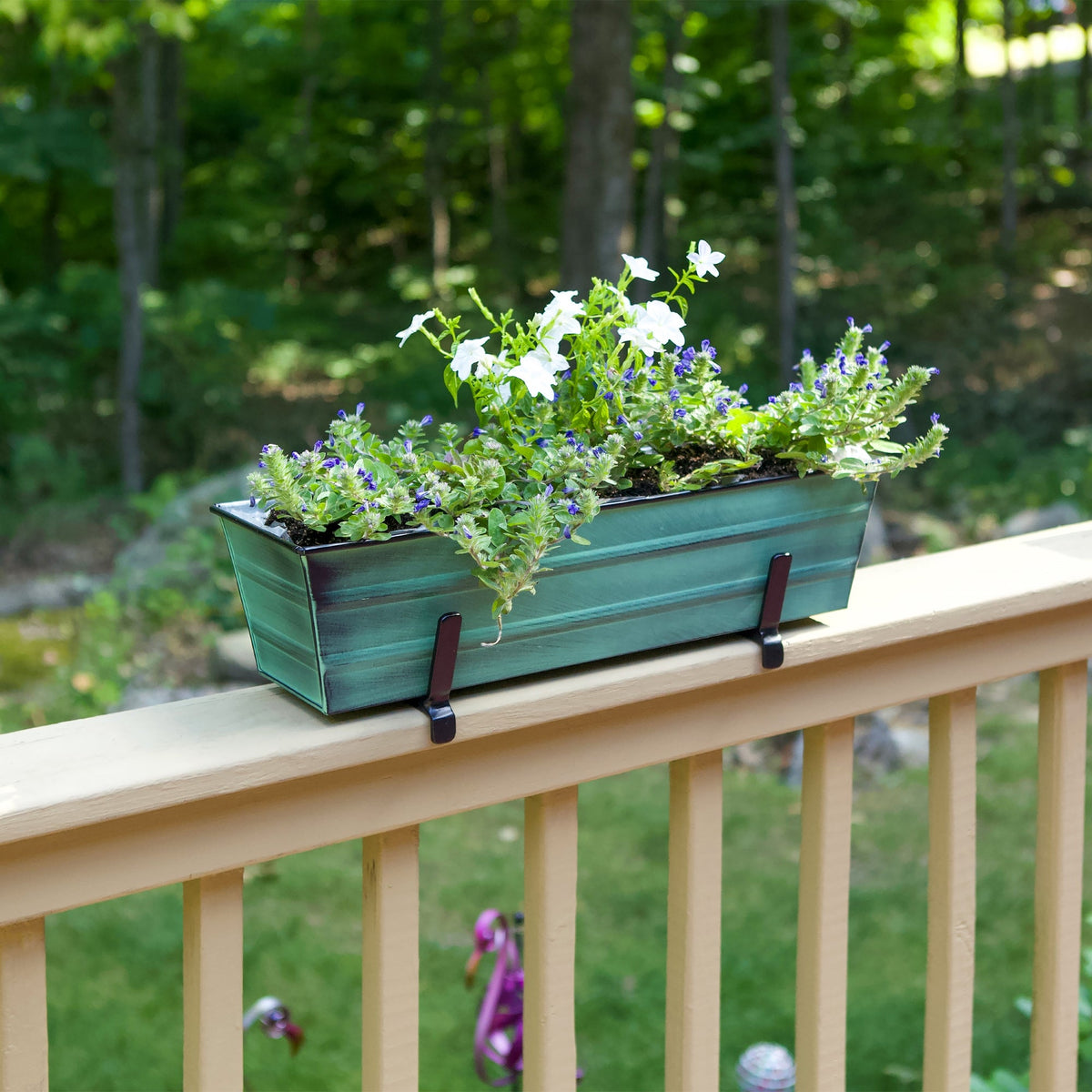 The Bloom Box Garden Growing Kits with Brackets for 2 x 6 Railings Flower Box Brackets