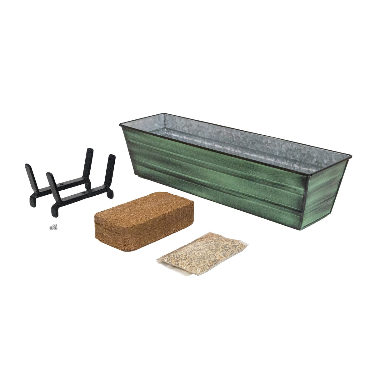 The Bloom Box Garden Growing Kits with Brackets for 2 x 6 Railings Flower Box Brackets