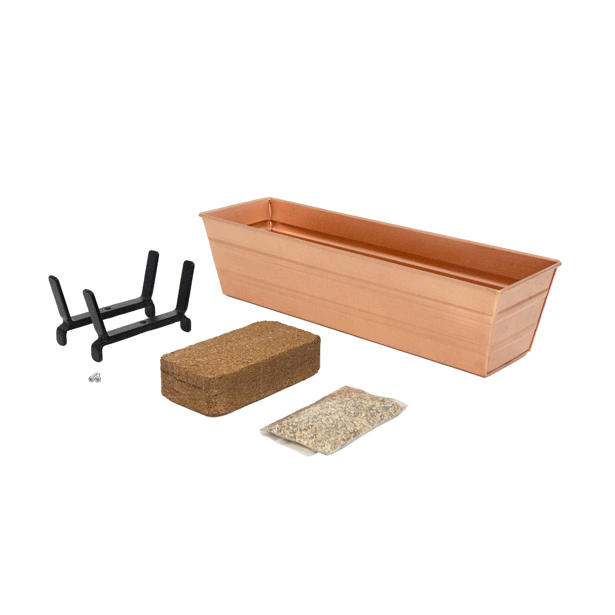 The Bloom Box Garden Growing Kits with Brackets for 2 x 6 Railings Flower Box Brackets