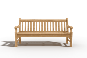 Travert 3-Person Teak Outdoor Bench Outdoor Chair