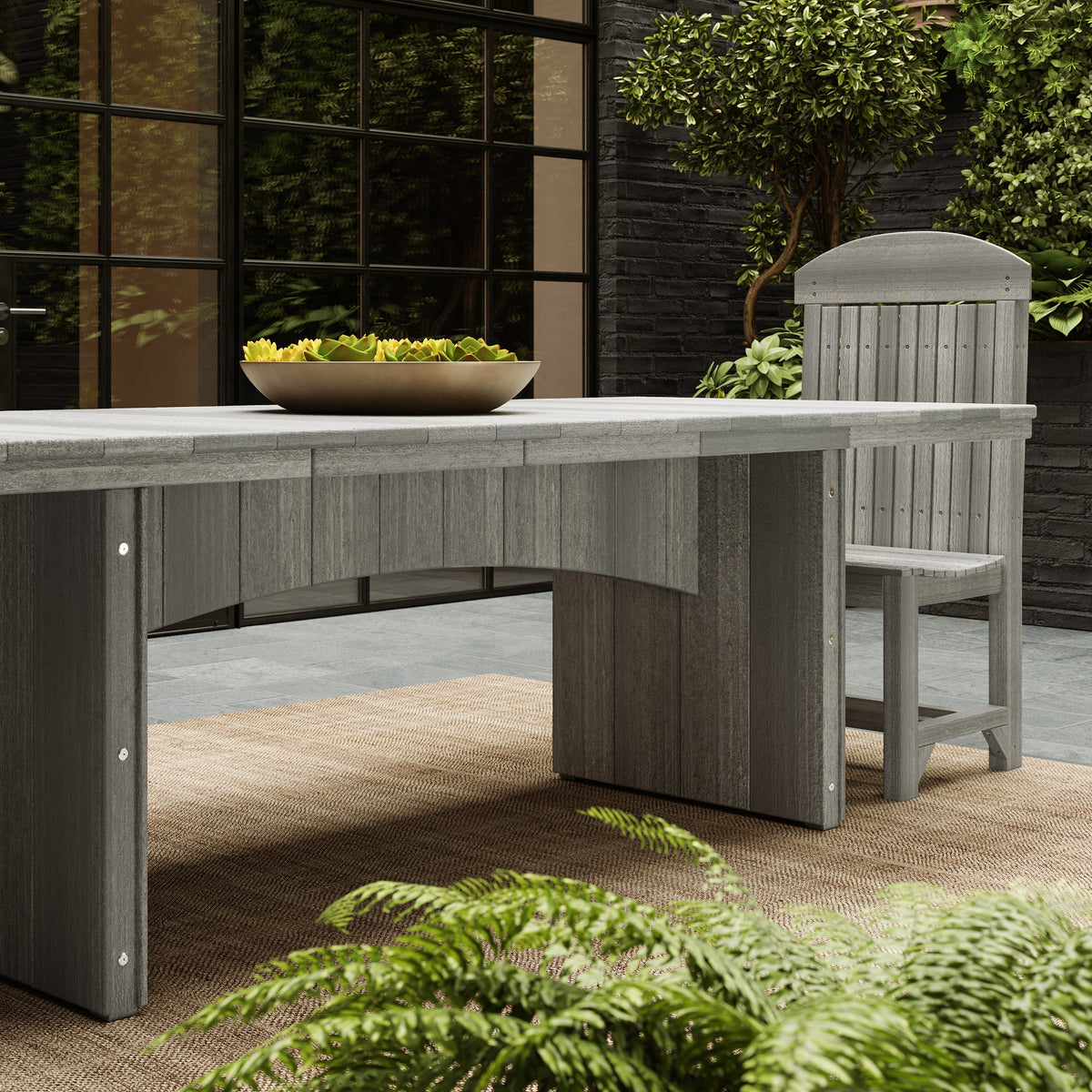 Urban Dining Table (3&#39; x 8&#39; Rectangular) by LuxCraft Armchair