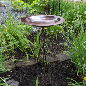 18" Classic Copper Birdbath Birdbath