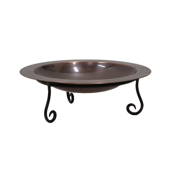 18&quot; Classic Copper Birdbath Birdbath Birdbath with Short Stand