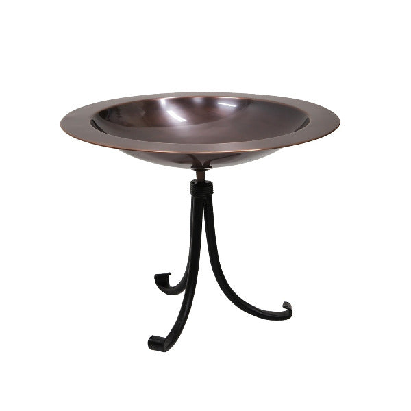 18&quot; Classic Copper Birdbath Birdbath Birdbath with Tall Tripod Stand