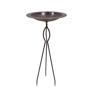 18" Classic Copper Birdbath Birdbath Birdbath with Tripod Stake