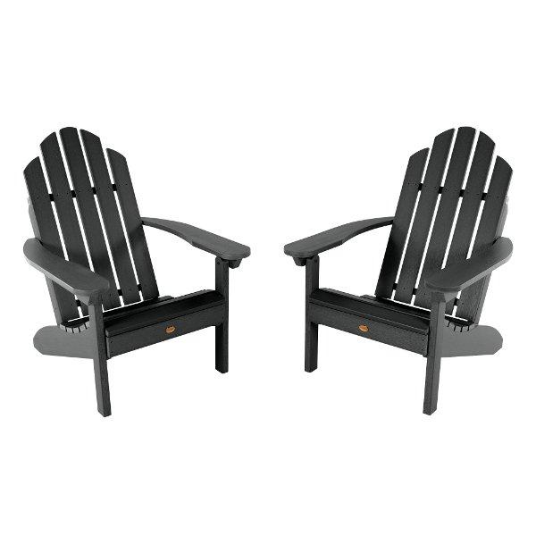 2 Classic Westport Adirondack Chairs Adirondack Chair Black