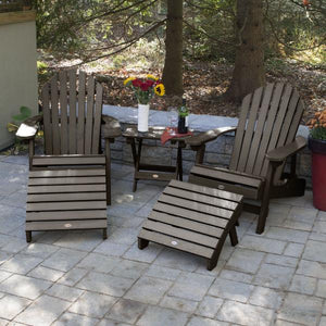 2 Hamilton Folding & Reclining Adirondack Chairs 2 Folding Ottomans 1 Folding Side Table Conversation Set