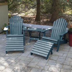 2 Hamilton Folding & Reclining Adirondack Chairs 2 Folding Ottomans 1 Folding Side Table Conversation Set