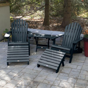 2 Hamilton Folding & Reclining Adirondack Chairs 2 Folding Ottomans 1 Folding Side Table Conversation Set