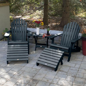 2 Hamilton Folding & Reclining Adirondack Chairs 2 Folding Ottomans 1 Folding Side Table Conversation Set