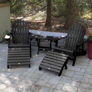 2 Hamilton Folding & Reclining Adirondack Chairs 2 Folding Ottomans 1 Folding Side Table Conversation Set