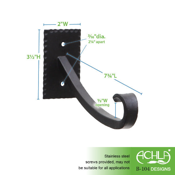 2-Pack Lodge Straight Bracket