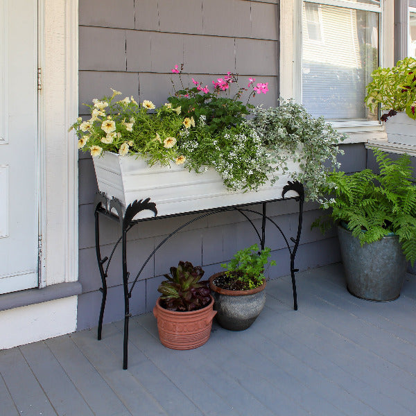 36&quot; Flower Box with Flora Stand, 30-in H Flower Box