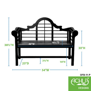 Lutyens bench black sale