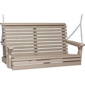 4ft Plain Swing Swing Weatherwood